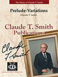 Prelude Variations Concert Band sheet music cover